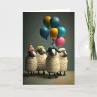Agradecimiento Tarjeta de felicitación por cumpleaños de oveja co