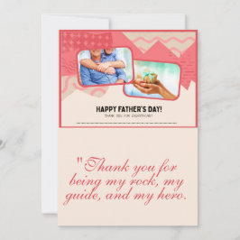 Agradecimiento Tarjeta de felicitación por el Día del Padre