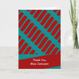 Agradecimiento Tarjeta de felicitación por el día del profesor, t