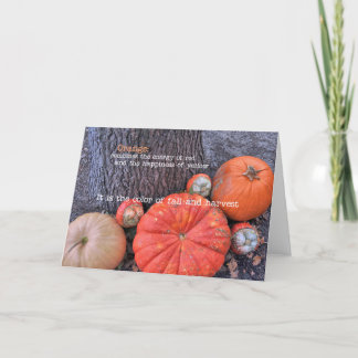 Agradecimiento Tarjeta de felicitación RED NARANJA