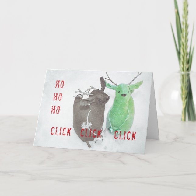 Agradecimiento Tarjeta de felicitación REINDEER PAUSE (Anverso)