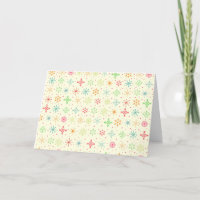 Tarjeta de felicitación Retro Stars (en blanco)