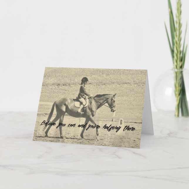 Agradecimiento Tarjeta de felicitación RIDING GOALS (Anverso)