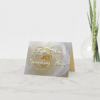 Agradecimiento Tarjeta de felicitación Rosa Personalizado de rosa