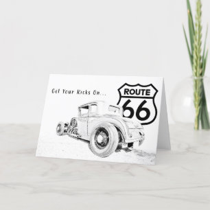 Agradecimiento Tarjeta de felicitación Route 66