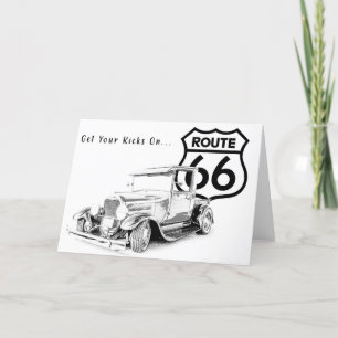 Agradecimiento Tarjeta de felicitación Route 66