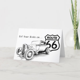 Agradecimiento Tarjeta de felicitación Route 66
