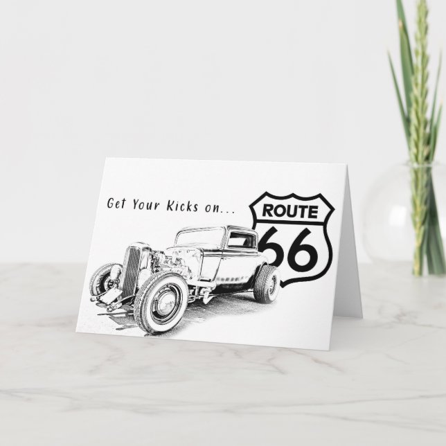 Agradecimiento Tarjeta de felicitación Route 66 (Anverso)