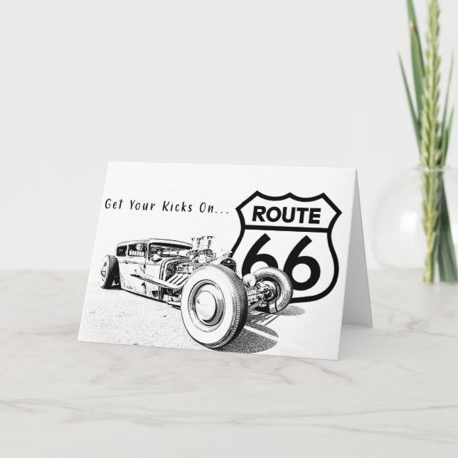 Agradecimiento Tarjeta de felicitación Route 66 (Anverso)