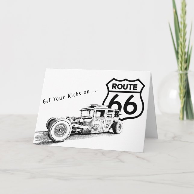 Agradecimiento Tarjeta de felicitación Route 66 (Anverso)