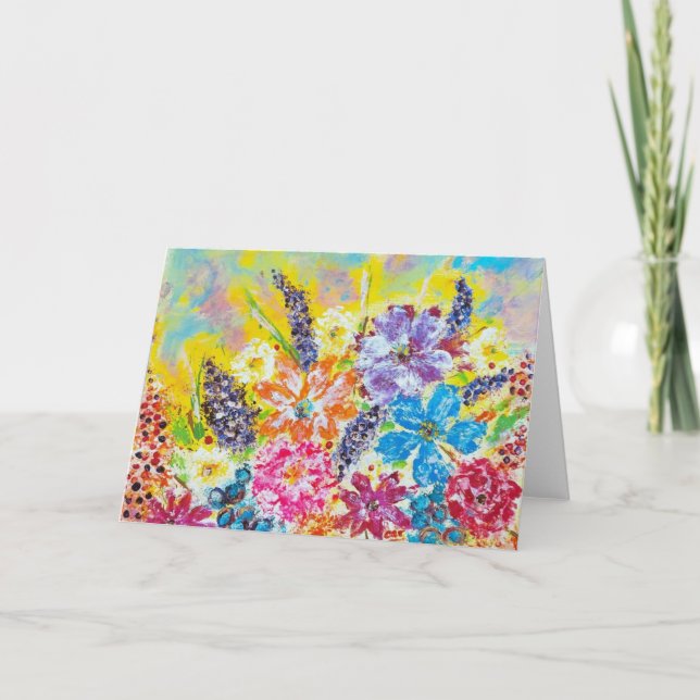 Agradecimiento Tarjeta de felicitación salvaje y gratuita en vivo (Anverso)