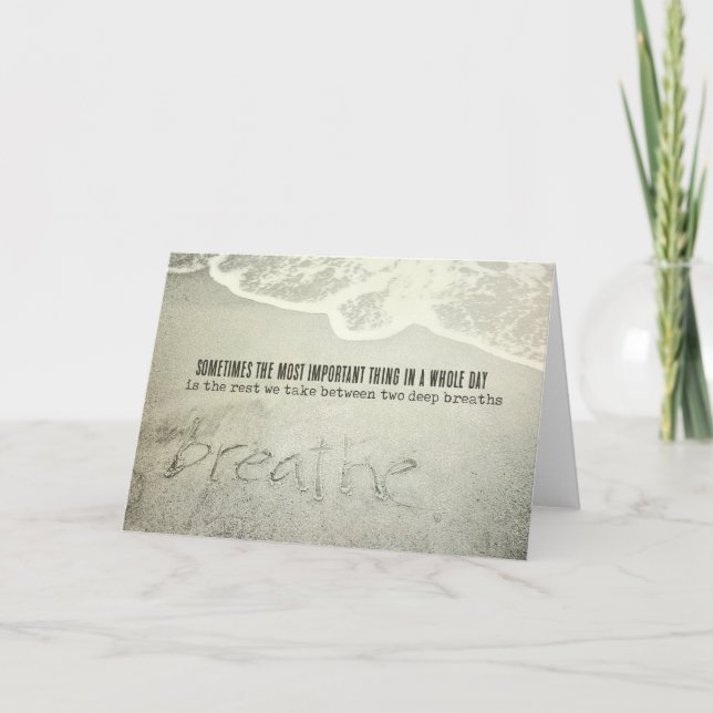 Agradecimiento Tarjeta de felicitación SANDSCRIPT (Anverso)