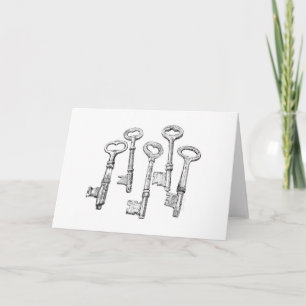 Agradecimiento Tarjeta de felicitación Skeleton Key (interior en
