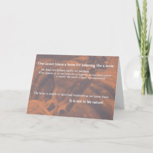 Agradecimiento Tarjeta de felicitación STONE STEED
