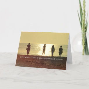Agradecimiento Tarjeta de felicitación SUNRISE STROLL