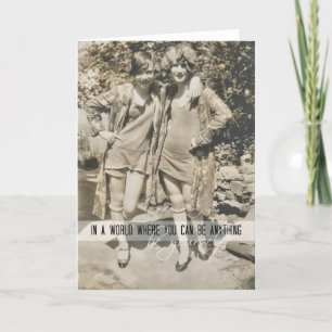 Agradecimiento Tarjeta de felicitación VINTAGE HIPSTERS