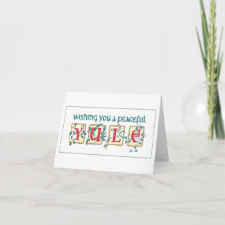 Agradecimiento Tarjeta de felicitación Yule