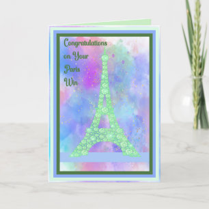 Agradecimiento Tarjeta de felicitaciones de la victoria de París