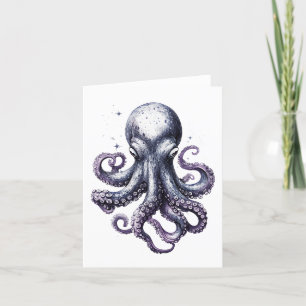Agradecimiento Tarjeta de felicitaciones Octopus de Ocean Life