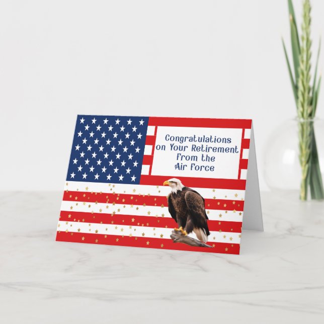 Agradecimiento Tarjeta de felicitaciones por retiro de la Fuerza  (Anverso)