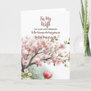 Agradecimiento Tarjeta de Feliz Aniversario para mi Esposa