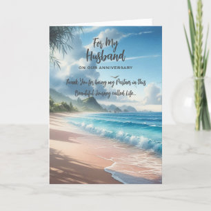 Agradecimiento Tarjeta de Feliz Aniversario para mi Esposo