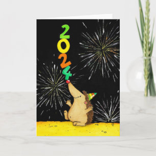 Agradecimiento Tarjeta de Feliz Año Nuevo 2024