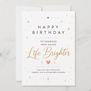 Agradecimiento Tarjeta de Feliz Cumpleaños para Amigo   Tarjeta d