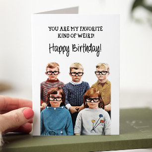 Agradecimiento Tarjeta de Feliz Cumpleaños para Niños con Humor D