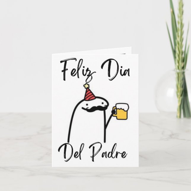 Agradecimiento Tarjeta de Feliz Dia Del Padre (Anverso)