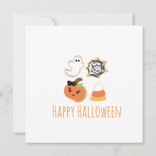 Agradecimiento Tarjeta de Feliz Halloween Galletas Dulces
