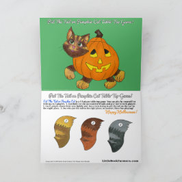 Agradecimiento Tarjeta de Feliz Halloween para el Juego de Pin Th