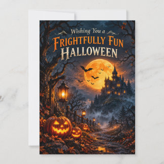 Agradecimiento Tarjeta de Feliz Halloween para una Noche Espeluzn