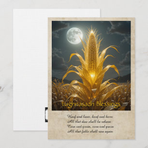 Agradecimiento Tarjeta de Feliz Lughnasadh Lammas