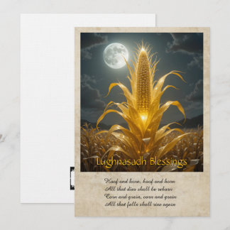 Agradecimiento Tarjeta de Feliz Lughnasadh Lammas
