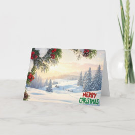 Agradecimiento Tarjeta de Feliz Navidad Romanos 6:23 (5x7)