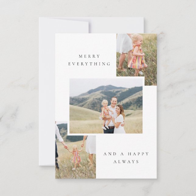 AGRADECIMIENTO TARJETA DE FESTIVIDAD MULTIFOTOGRÁFICA (Anverso)