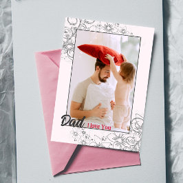 Agradecimiento Tarjeta de festividad para foto del Día del person