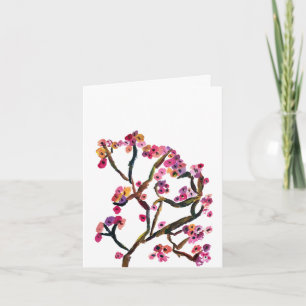 Agradecimiento Tarjeta de Flor de Cerezo