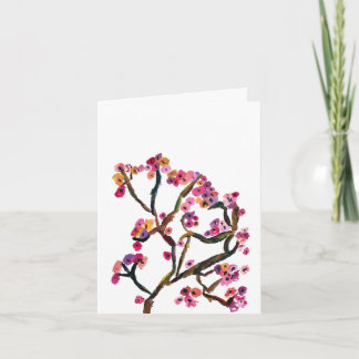 Agradecimiento Tarjeta de Flor de Cerezo