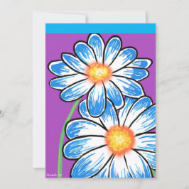 Agradecimiento Tarjeta de flores cortas