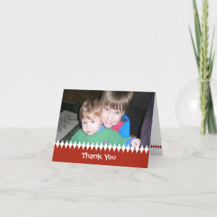 Agradecimiento Tarjeta de Foto de Gracias para las Fiestas