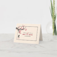 Tarjeta de fotos de Love Branch Gracias