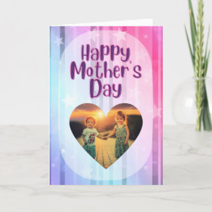 Agradecimiento Tarjeta de fotos del Día de la Madre Feliz