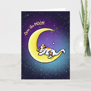 Agradecimiento Tarjeta de gato Calico Love Lunar