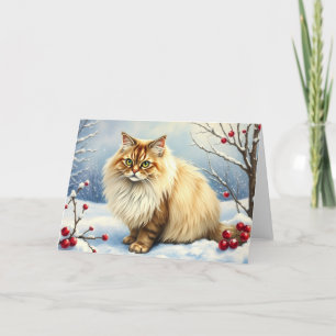 Agradecimiento Tarjeta de gatos festivos
