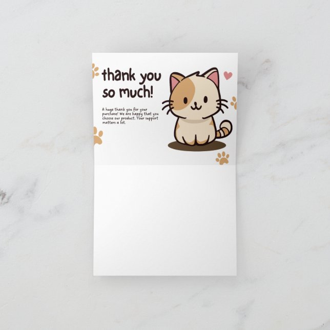 Agradecimiento Tarjeta de Gracias (Interior)