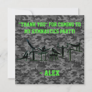 AGRADECIMIENTO TARJETA DE "GRACIAS" PARA FIESTA DE GIMNASIA MASCU