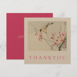 AGRADECIMIENTO TARJETA DE GRACIAS PLANA: OHARA KOSON