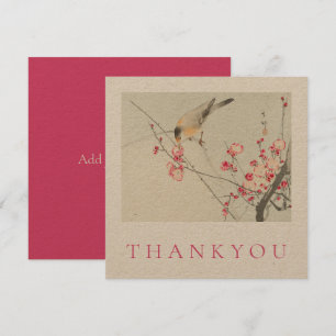 AGRADECIMIENTO TARJETA DE GRACIAS PLANA: OHARA KOSON